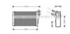 AVA QUALITY COOLING RT6228 Heat Exchanger, interior heating